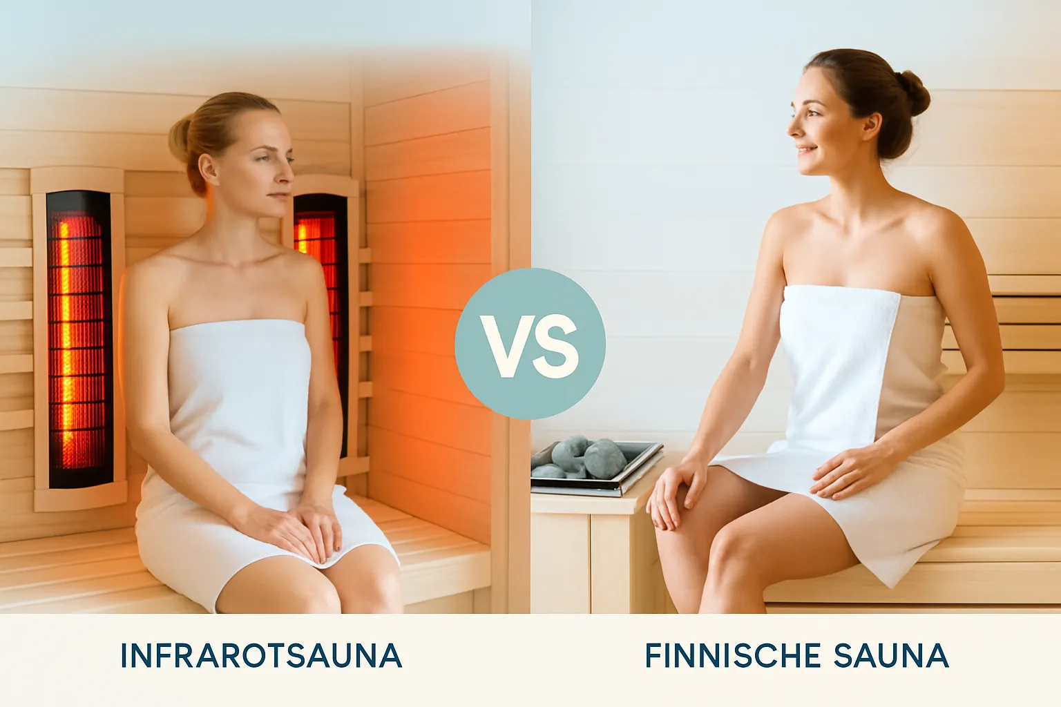 Gegenüberstellung von Infrarotsauna und finnischer Sauna